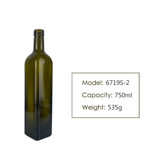 750ml Square Olive Oil Bottle 6719S-2