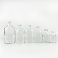200ml Flat Shape Glass Liquor Bottle
