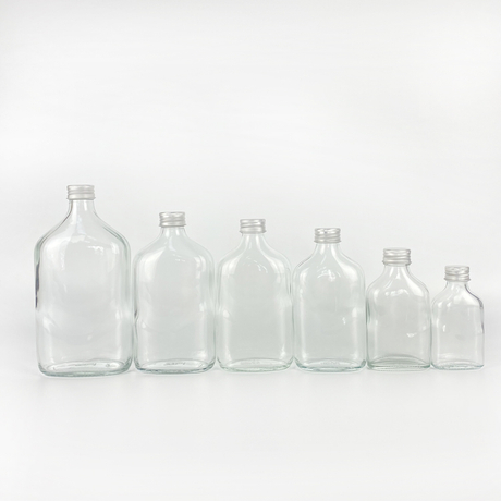 200ml Flat Shape Glass Liquor Bottle - Buy flat glass bottle, 200ml ...