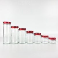 Transparent Clear Glass Jar