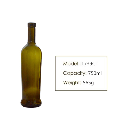 Hot 750ml Bordeaux Wine Bottle 1739C