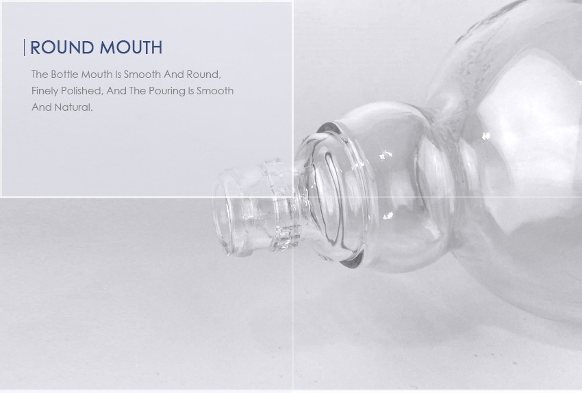 1000ml Liquor Glass Bottle CY-1023 - Round mouth