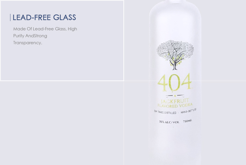 750ml Liquor Glass Bottle CY-857-Lead-Free Glass