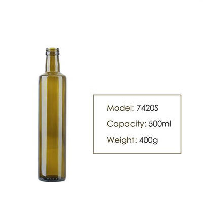 Round 500ml Olive Oil Glass Bottle