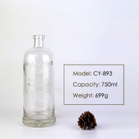 750ml Liquor Glass Bottle CY-893