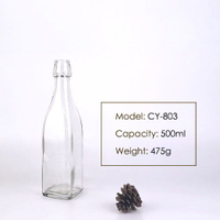 Flip Top Glass Water Bottle Wholesale