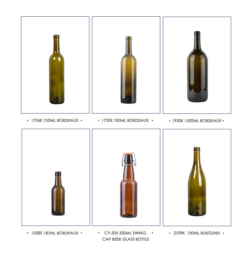 750ml Bordeaux Red Wine Glass Bottle 1744K