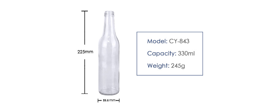 330ml Beverage Bottle CY-843-Product size