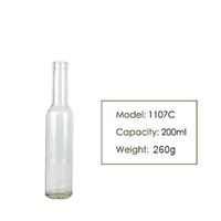 200ml Bordeaux Red Wine Glass Bottle 1107C Transparent