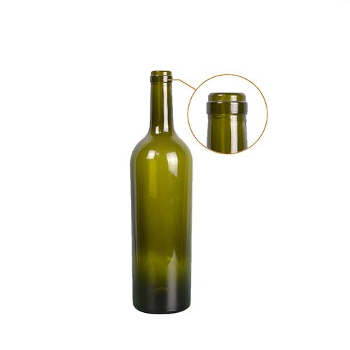 750ml Bordeaux Green Wine Bottle 1728KA