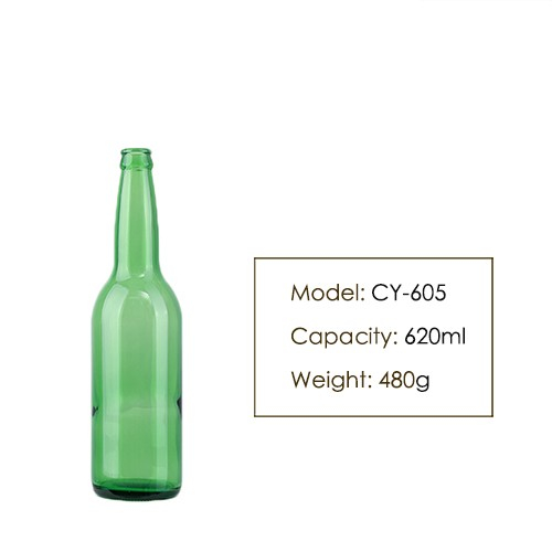620ml Crown Cap Beer Glass Bottle CY-605