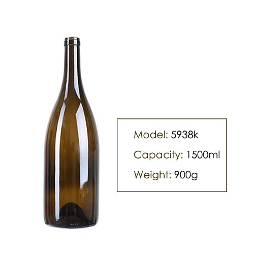 1500ml Burgundy Red Wine Glass Bottle 5938K