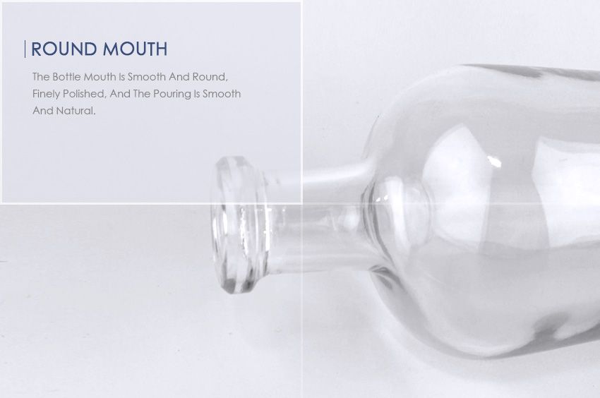 750ml Liquor Glass Bottle CY-840-Round Mouth