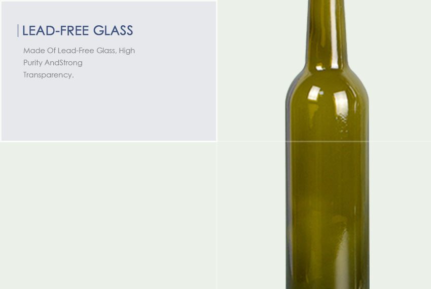 Red Wine Bottles Transparent-Lead-Free Glass