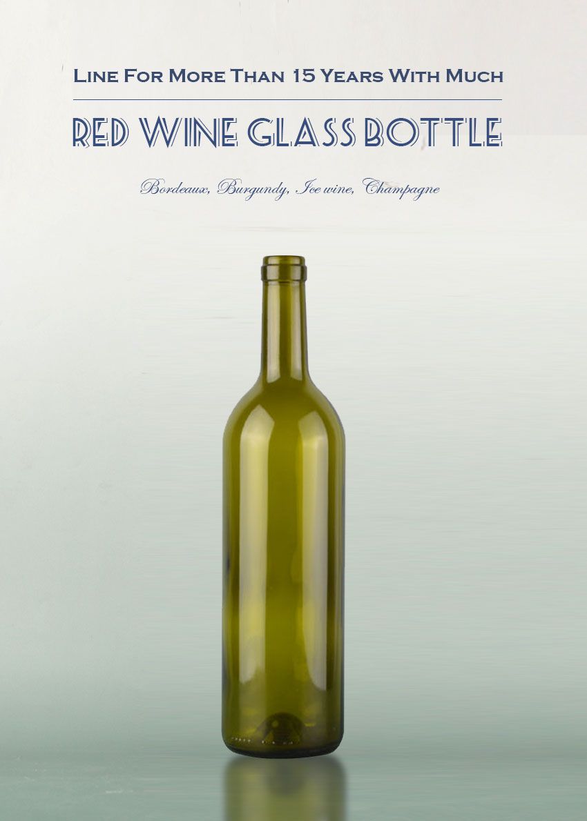 750ml Bordeaux Red Wine Glass Bottle 1702K-6
