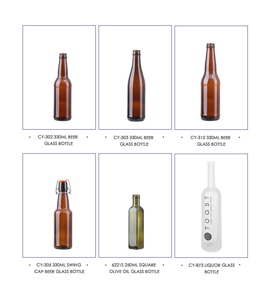 CY-301 Crown Cap Beer Glass Bottle 330ml-Related Products