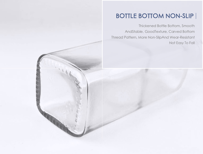60ml Square Olive Oil Glass Bottle CY-6649S-Bottle Bottom Non-Slip