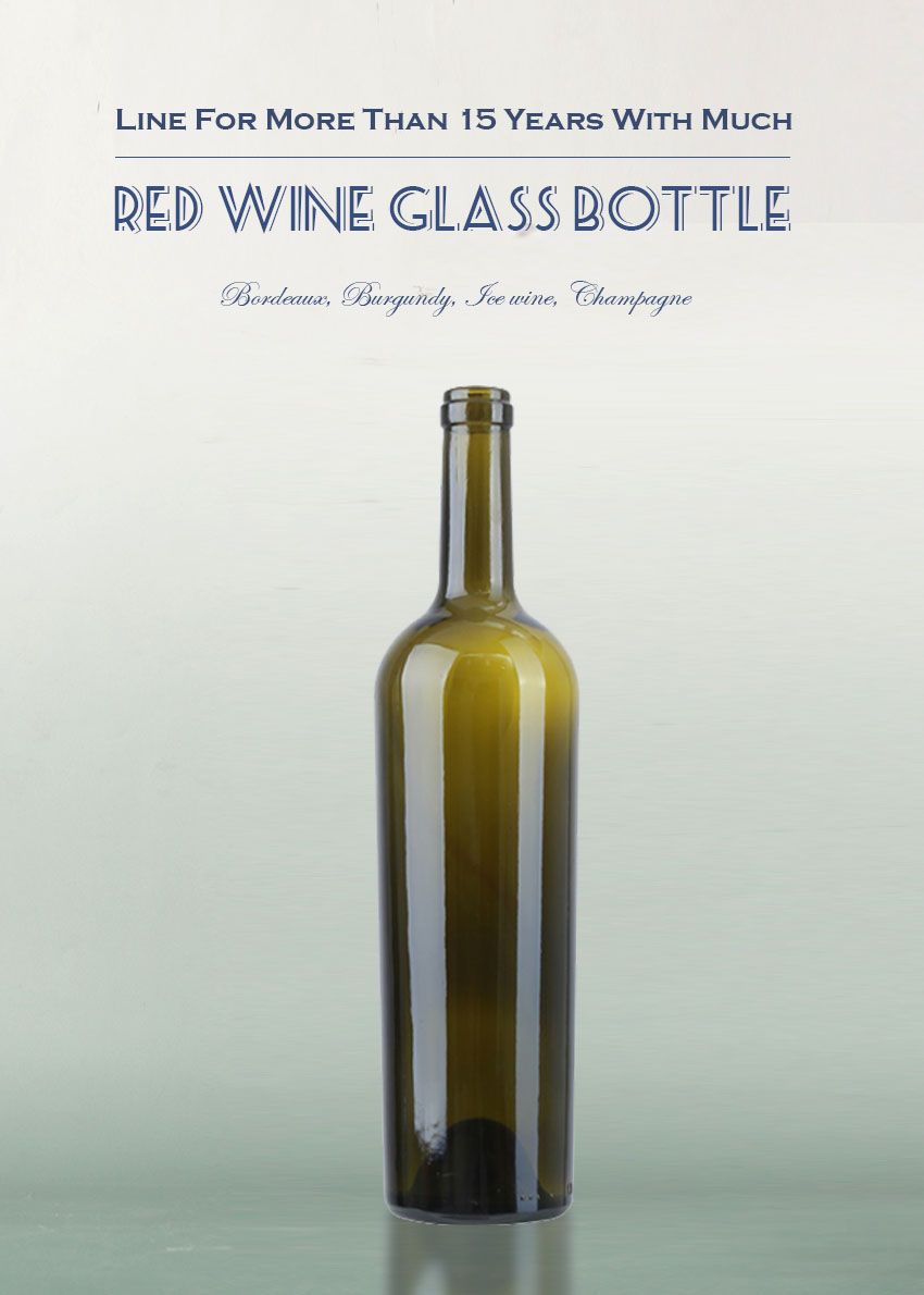 750ml Bordeaux Red Wine Glass Bottle 1725K-9