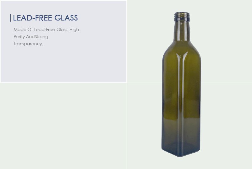 6221S Round Olive Oil Glass Bottle 250ML-Lead-Free Glass