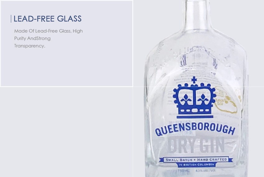 750ml Liquor Glass Bottle CY-874-Lead-Free Glass