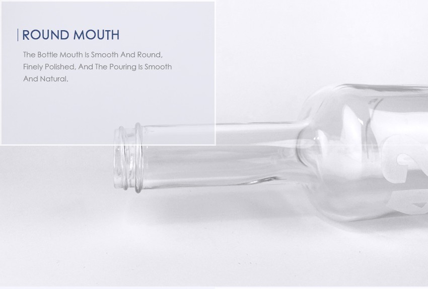750ml Liquor Glass Bottle CY-865 - Round mouth