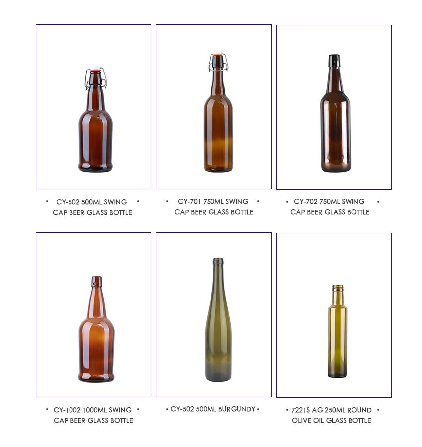 750ml Swing Cap Beer Glass Bottle CY-701-Related Products
