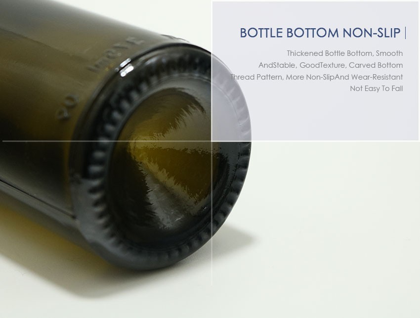 375ml Ice Wine Red Wine Glass Bottle 4314C - Bottle bottom non-slip