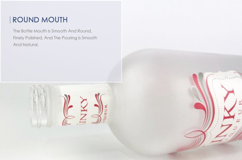 750ml Liquor Glass Bottle CY-856-Round Mouth