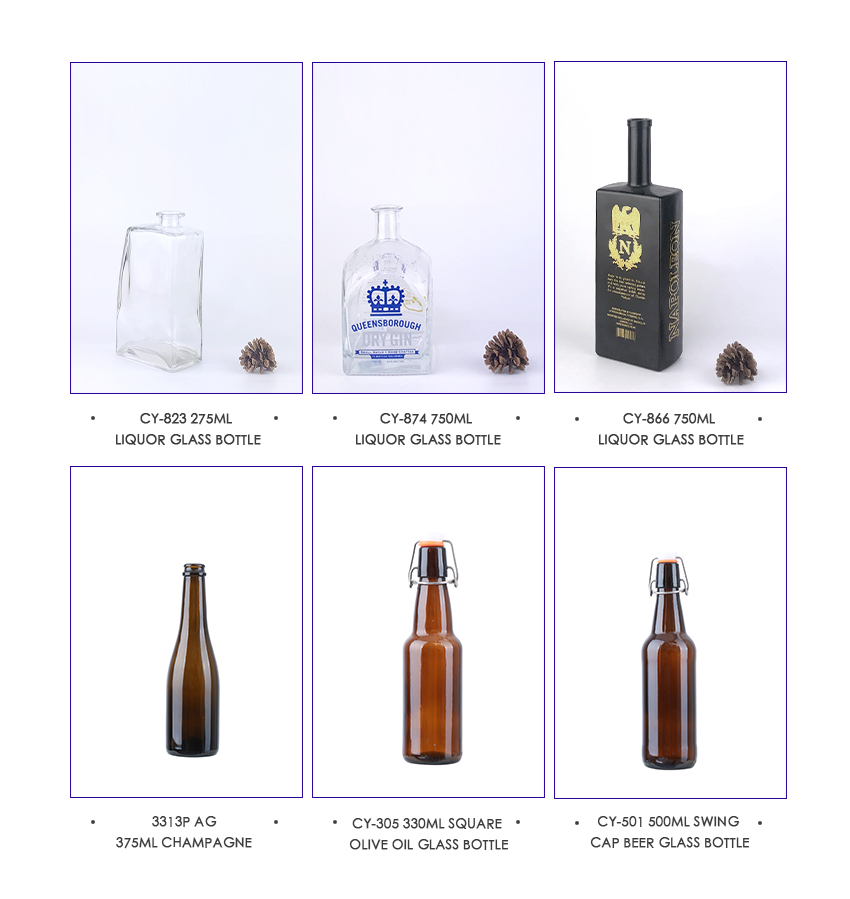1000ml Liquor Glass Bottle CY-886-Related Products
