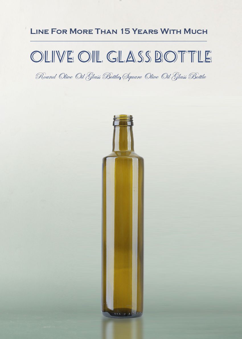 500ML Round Olive Oil Glass Bottle 7420S-5