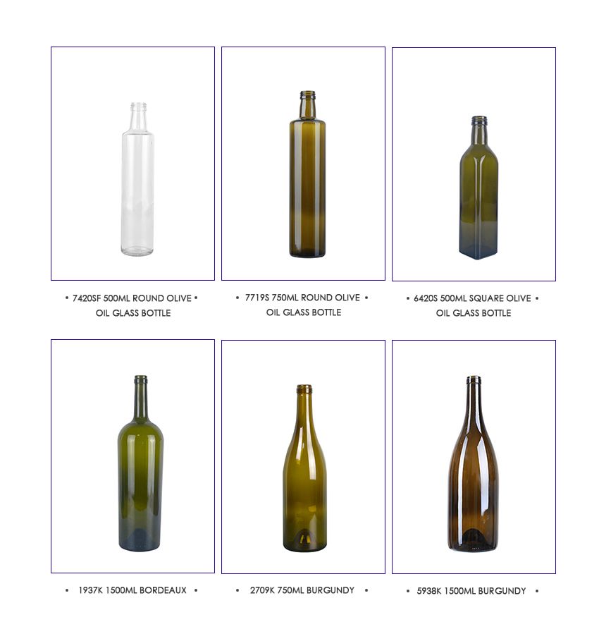 500ML Round Olive Oil Glass Bottle 7420S-Related Products