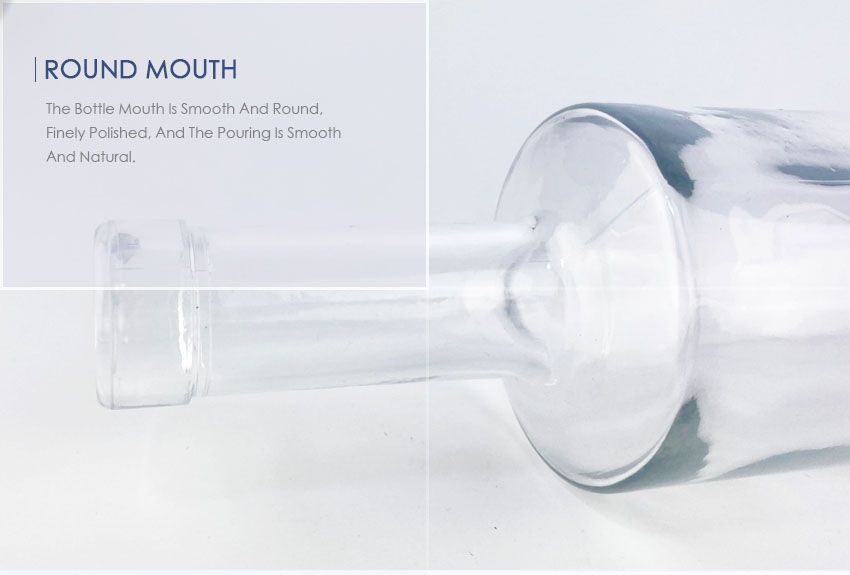 500ml Liquor Glass Bottle CY-772-Round Mouth