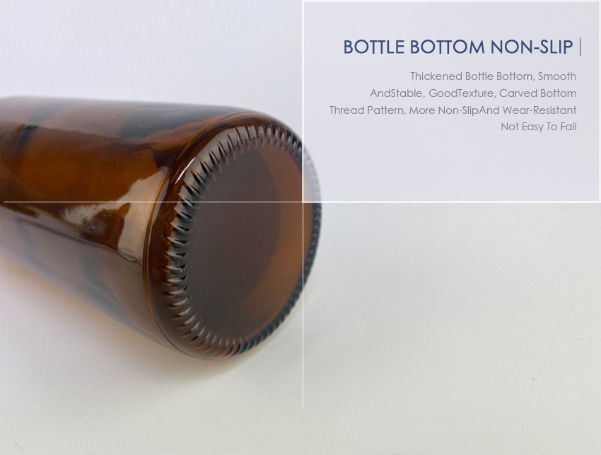 500ml Crown Cap Beer Glass Bottle CY-505 - Bottle bottom non-slip