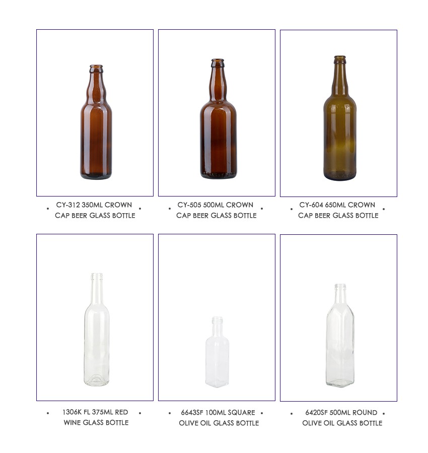 650ml Crown Cap Beer Glass Bottle CY-601 - Related Products