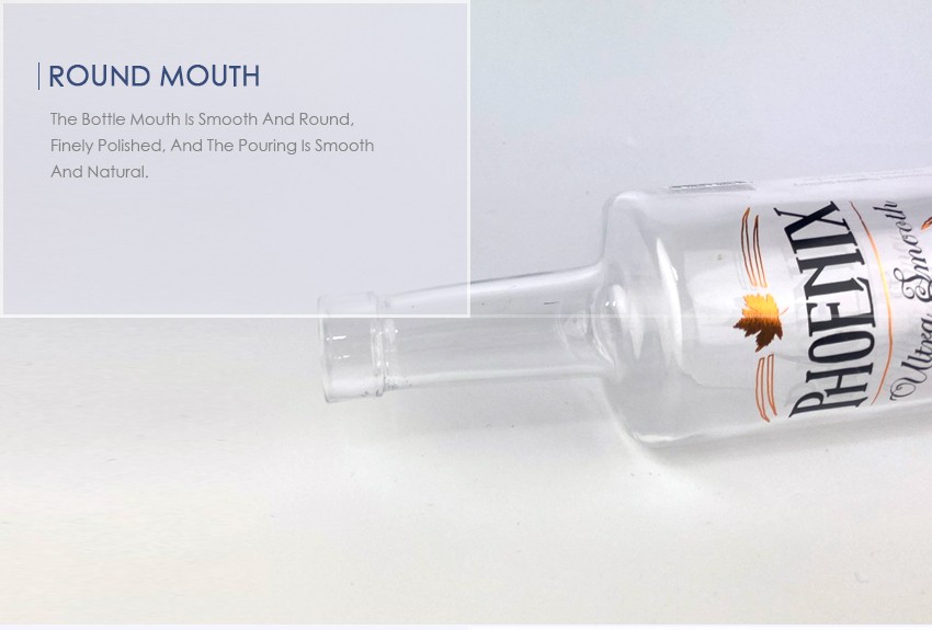 750ml Liquor Glass Bottle CY-872 - Round mouth