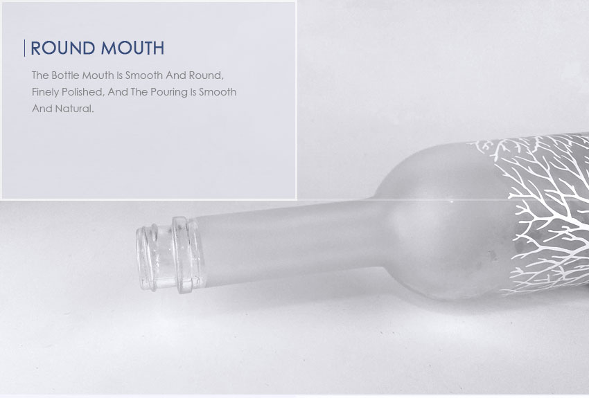 700ml Liquor Glass Bottle CY-858- round mouth