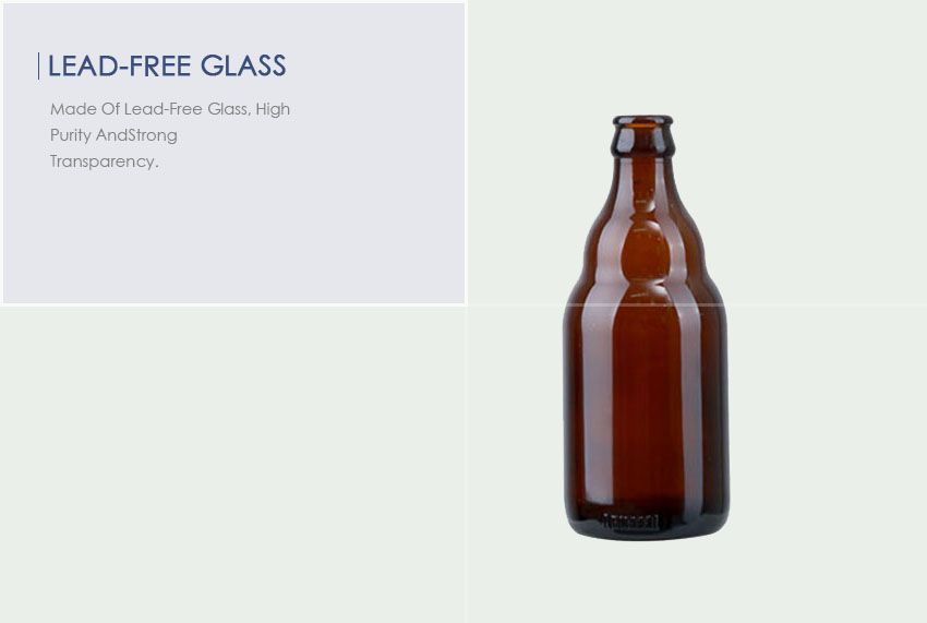 CY-301 Crown Cap Beer Glass Bottle 330ml-Lead-Free Glass