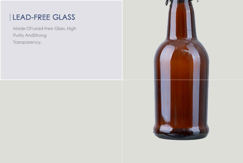 500ml Swing Cap Beer Glass Bottle CY-502-Lead-Free Glass