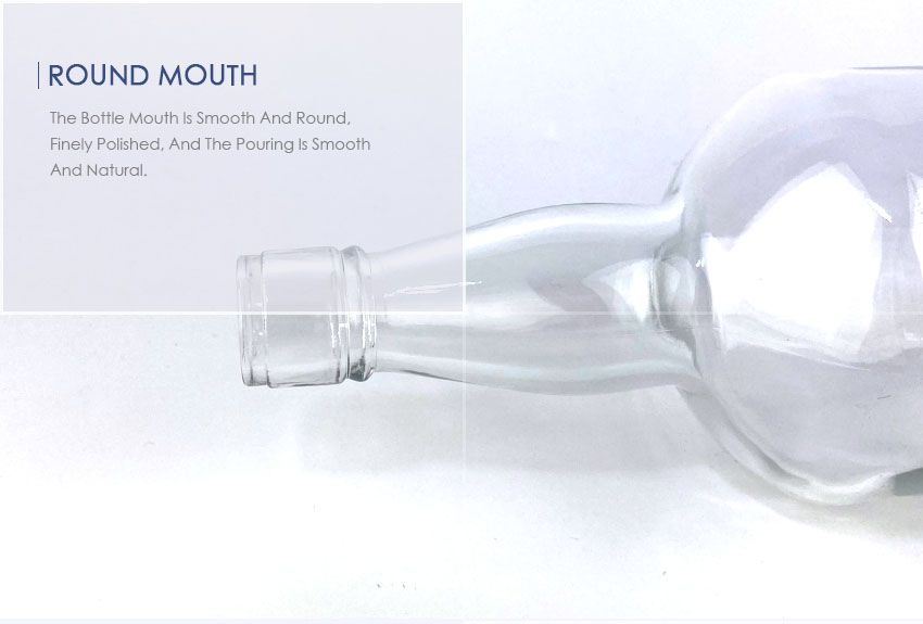 750ml Liquor Glass Bottle CY-829-Round Mouth