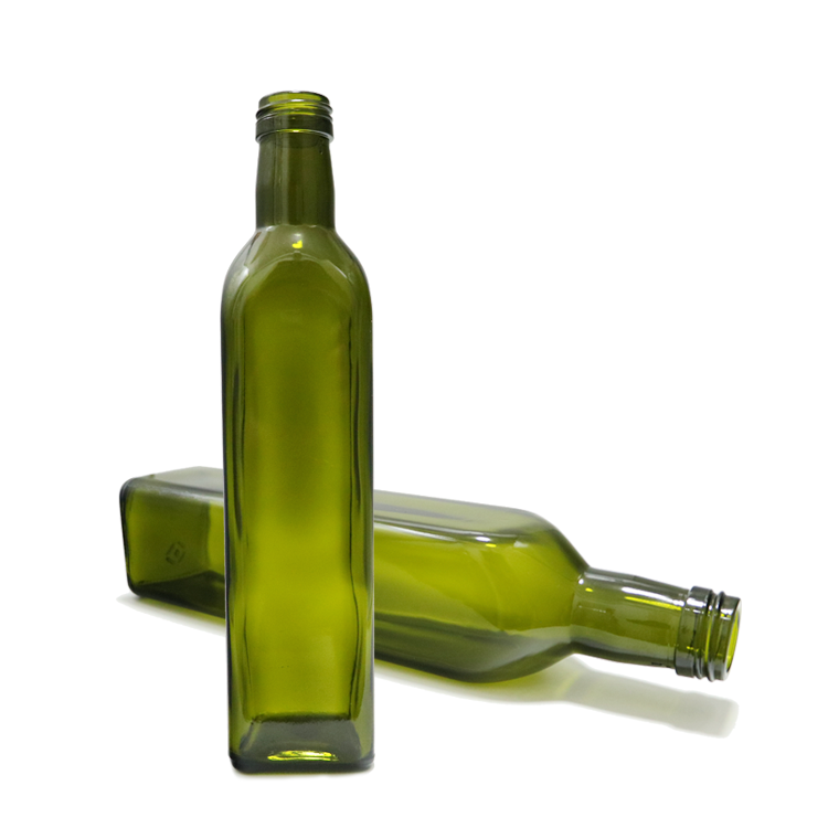 Square Glass Oil Bottle Wholesale, 17 oz (500 ml)