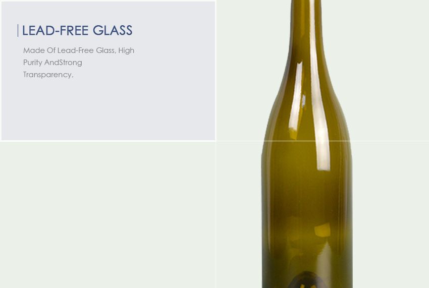 2709K Burgundy Red Wine Glass Bottle 750ml-Lead-Free Glass