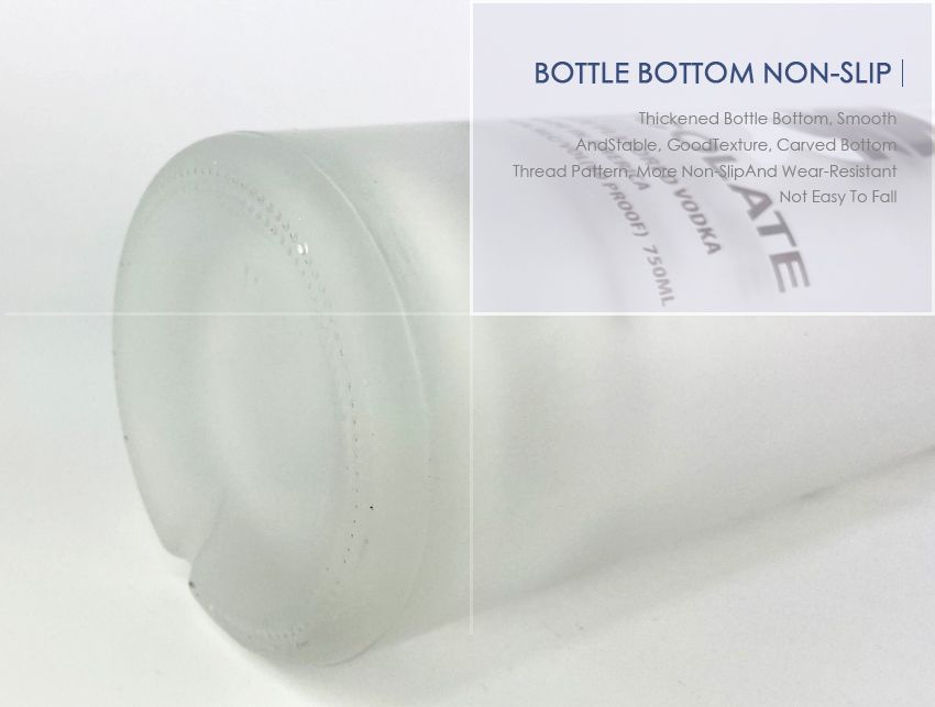 750ml Liquor Glass Bottle CY-859-Bottle Bottom Non-Slip