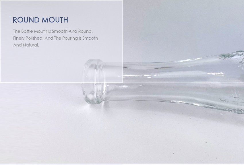 700ml Liquor Glass Bottle CY-890 - Round mouth
