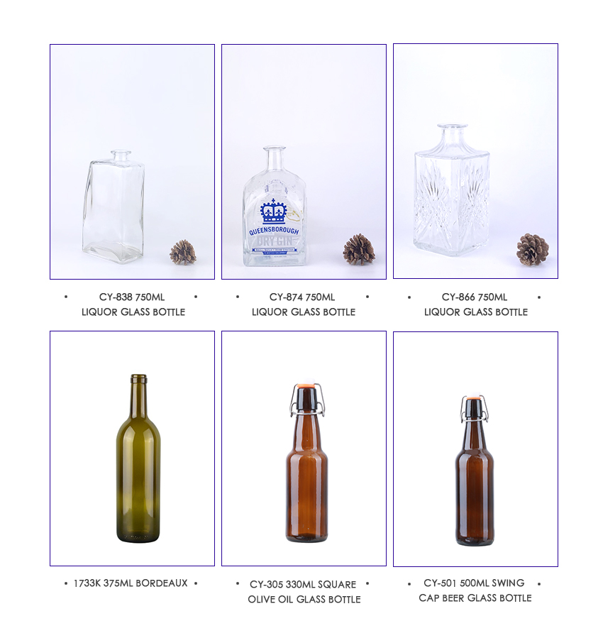 530ml Liquor Glass Bottle CY-885-Related Products
