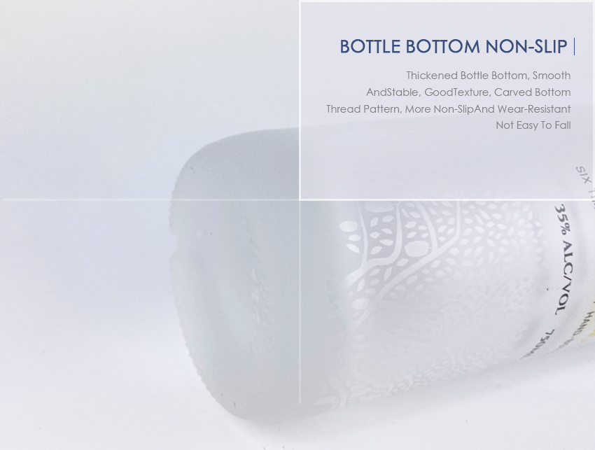750ml Liquor Glass Bottle CY-857-Bottle Bottom Non-Slip