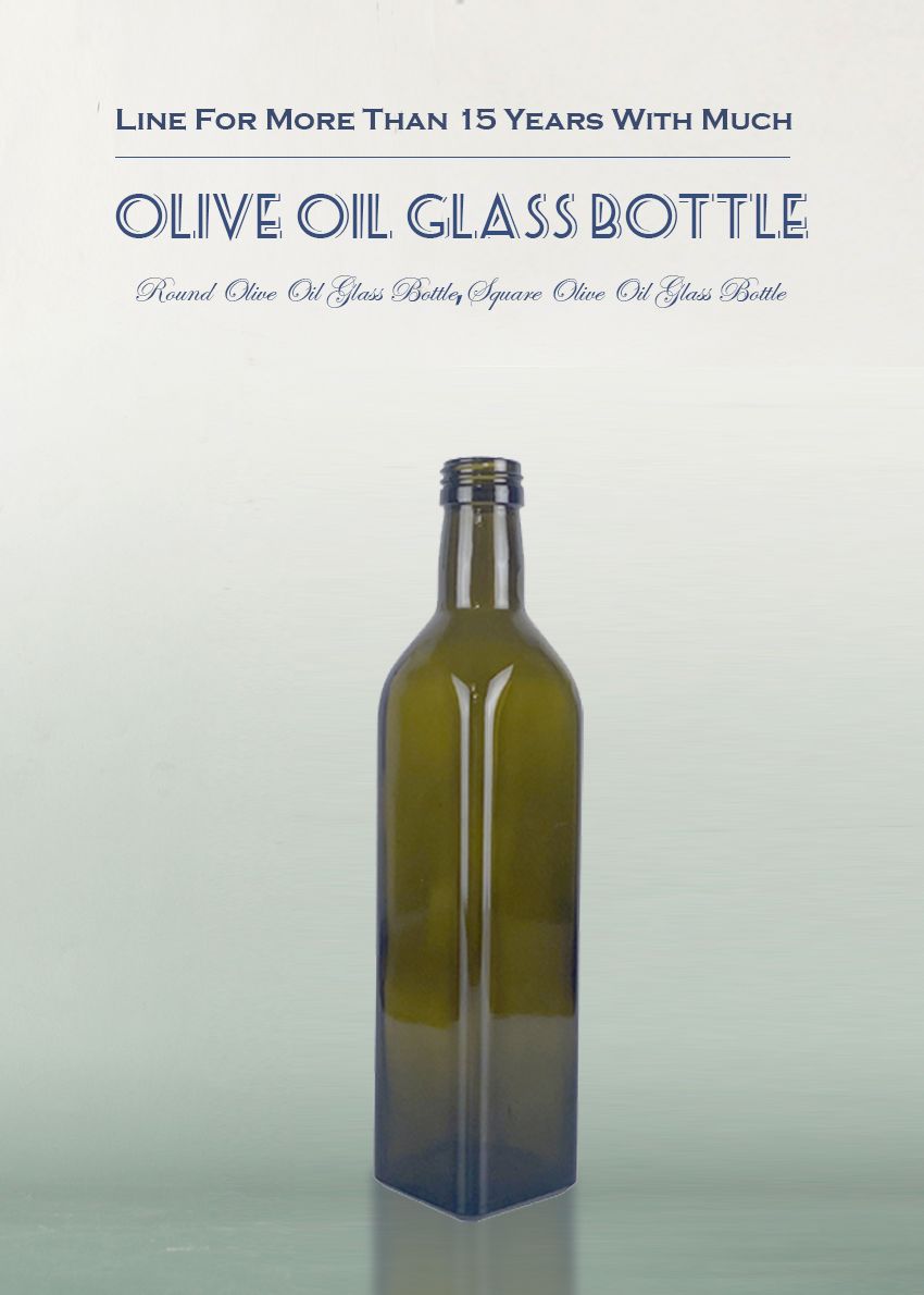 500ML Square Olive Oil Glass Bottle 6420S-5