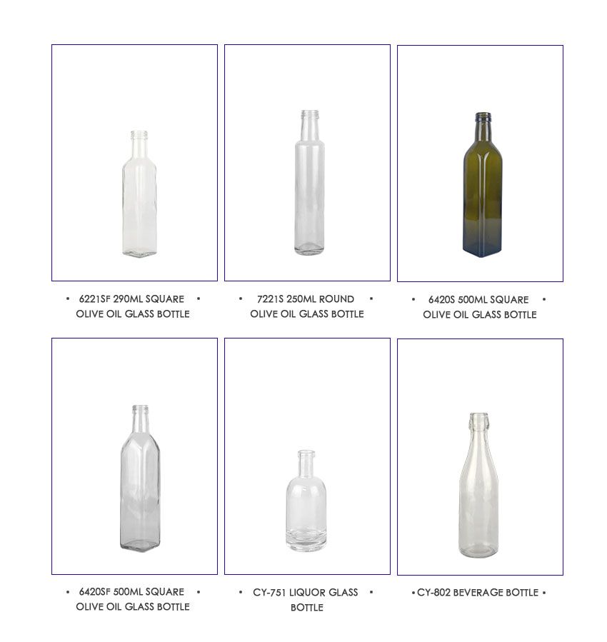 6221s Square Olive Oil Glass Bottle 250ML-Related Products