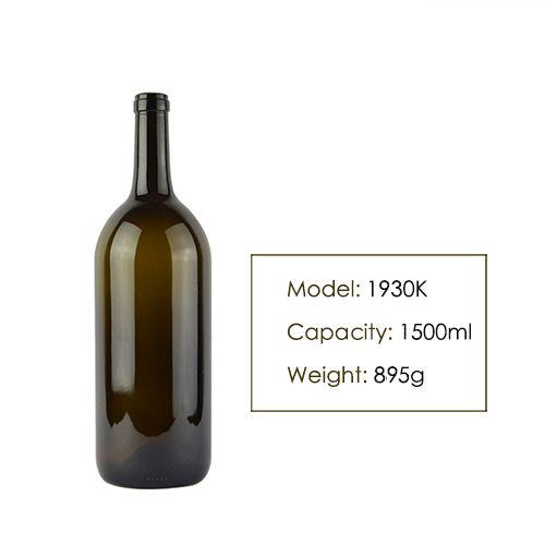 1500ml Bordeaux Red Wine Glass Bottle 1930k