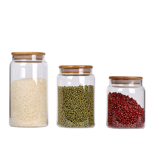 Glass Food Storage Jars with Lids