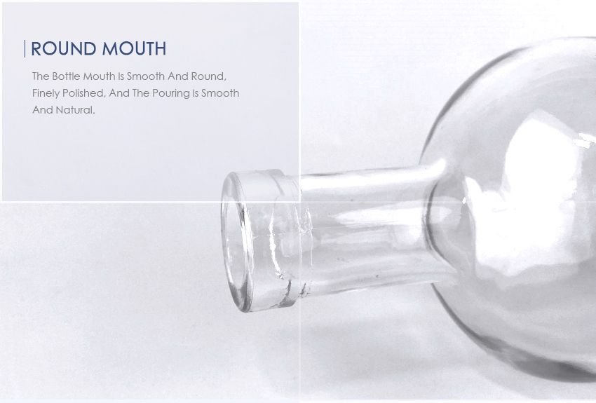 500ml Liquor Glass Bottle CY-759-Round Mouth